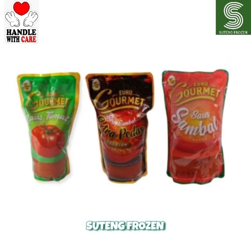

Euro Gourment Saus Sambal / Saus Tomat & Extra Pedas pouch 1 kg
