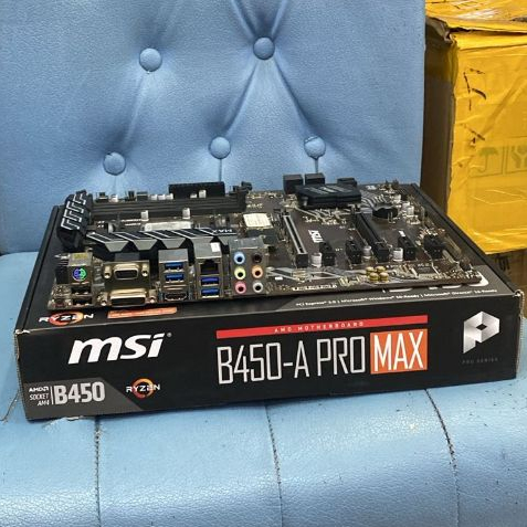 Paket Motherboard AMD MSI B450-A PRO MAX +Proce Athlon 3000G +  RAM D4 8GB + SSD M.2 128GB 2ND