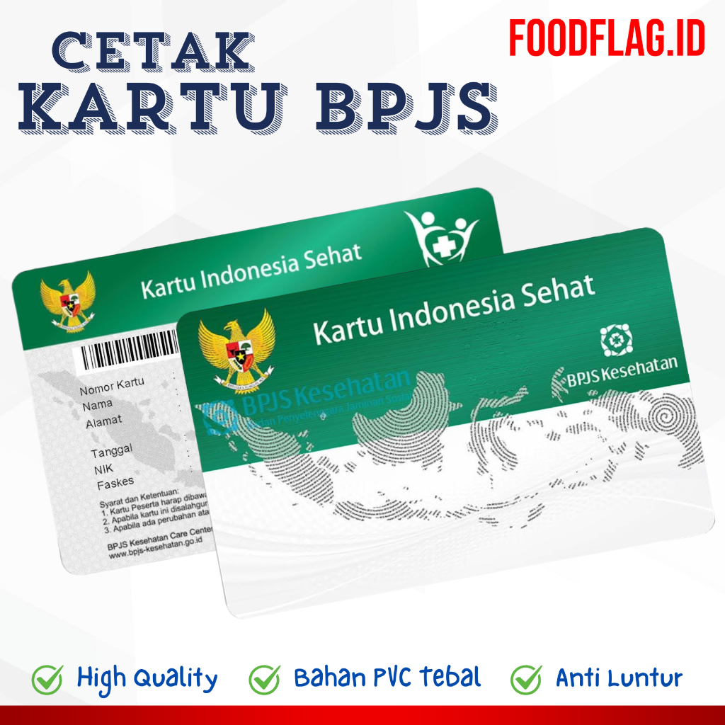 

Cetak Kartu BPJS / KIS Bahan PVC Tebal / Anti Luntur