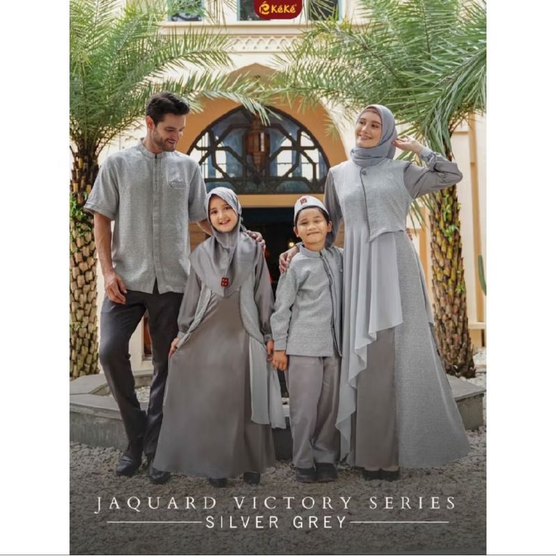 Sarimbit Keluarga Jaguard Victory Series Silver Grey by Keke