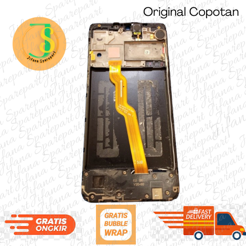 Tatakan Lcd - Frame Papan Cas Frame Lurus Samsung A10 / A10s ( Kelengkapan baca deskripsi ) Original