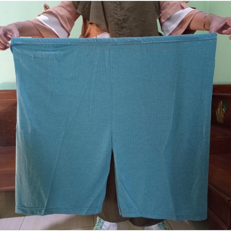 WAJIB PUNYA Celana Kolor Wanita Jumbo Pendek Melar Nyaman Adem Bahan Silma Muat Sampai 120 KG