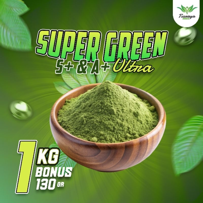 

Bubuk minuman hijau ekstra