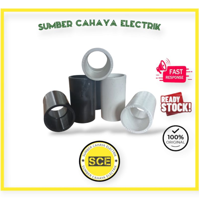 Sok Pipa Conduit 20mm BOSS Hitam / Sok Pipa Listik