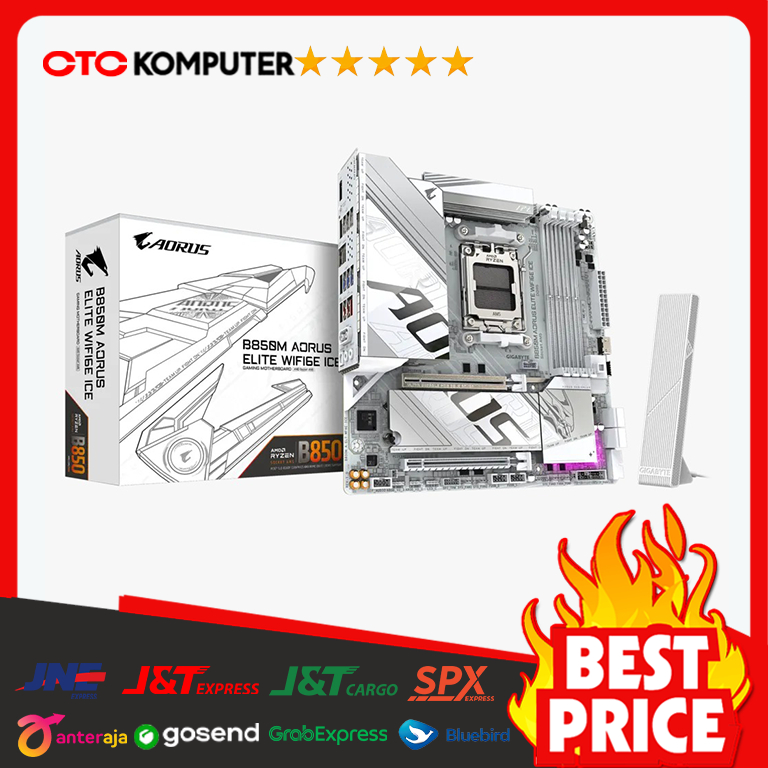 Motherboard Gigabyte B850M AORUS ELITE WIFI6E ICE (Socket AM5)