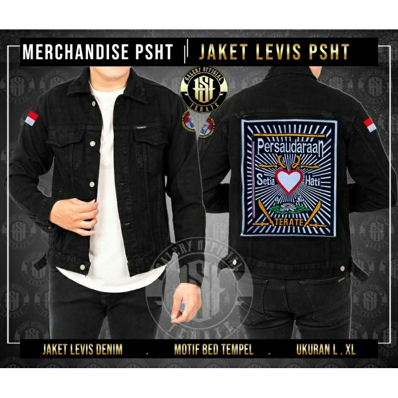 Jaket denim psht bordir (cod)/jaket denim bordir computer