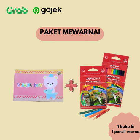 

Paket mewarnai - Buku Gambar Dodo 1 Pcs & Pensil Warna Montana 1 Pcs