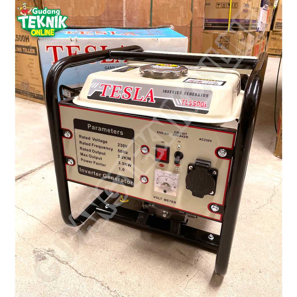 TESLA Genset 3500Watt TESLA TL5500I / Genset Listrik 3500 Watt Invereter Generator Gasoline Genset R