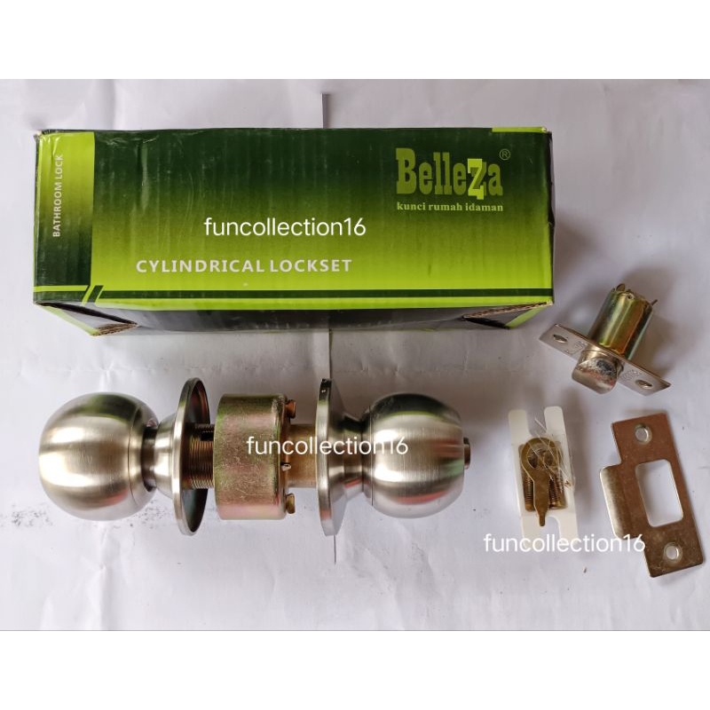 Kunci Bulat Pintu Kamar Mandi Cylindrical Lockset Belleza