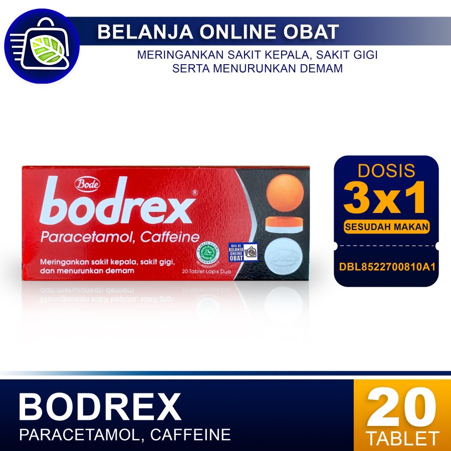 BODREX PARACETAMOL // Meredakan Sakit Kepala, Demam