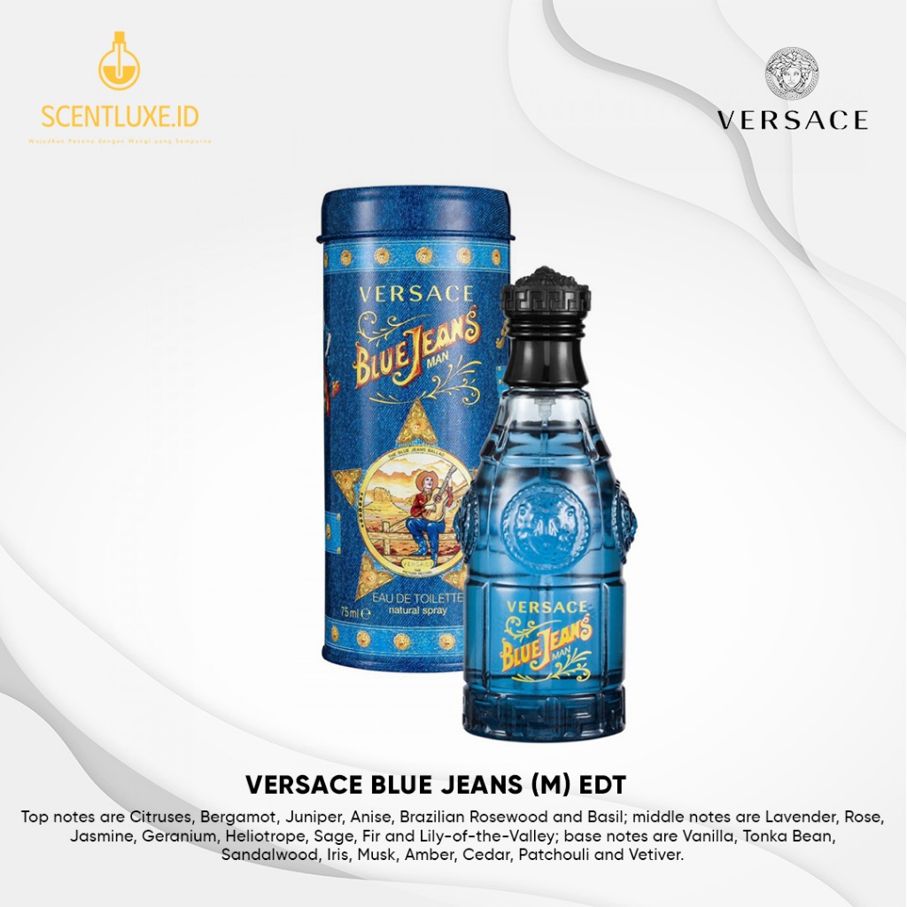 Versace Blue Jeans Men (M) EDT 75 ml - Parfum Pria