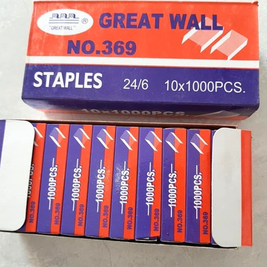 

Isi Stapler Besar No. 369 Great Wall