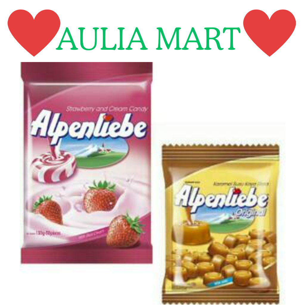 

Alpenliebe Permen Susu 45 butir - Candy Alpenlibe Karamel Original/ Strawberry