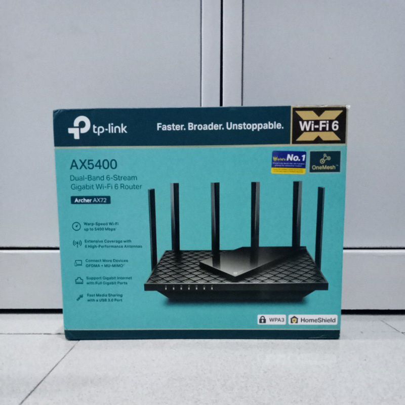 TP-LINK ARCHER AX72 AX5400 GIGABIT WIFI 6 ROUTER GARANSI RESMI