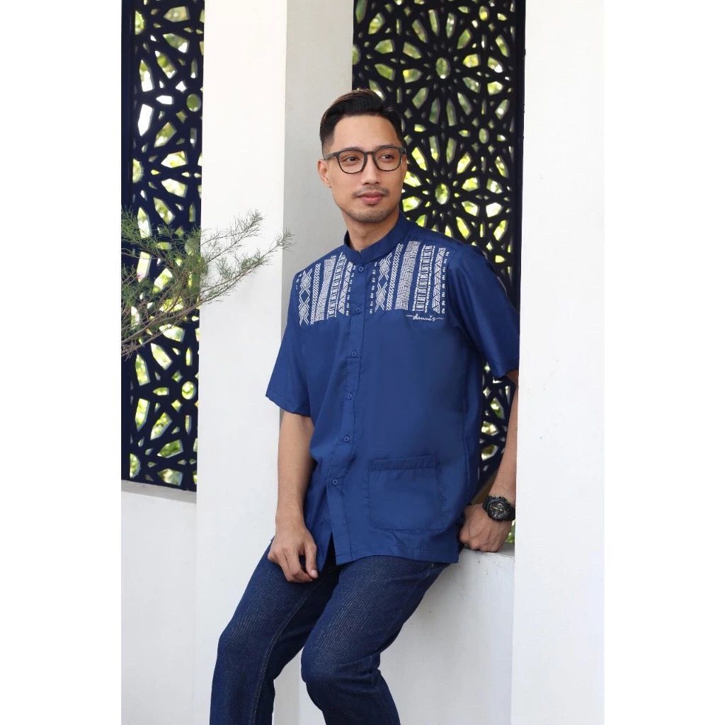 [K S] SALE 40%[RUMAH DANNIS]  KOKO TAKWA ATASAN DEWASA REMAJA LENGAN PENDEK PANJANG BAHAN KATUN JEAN