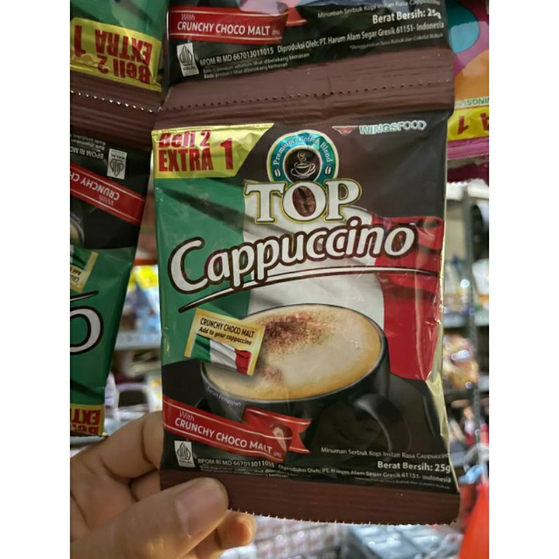 

TOP COFFE cappucino 1 renceng@15 saset