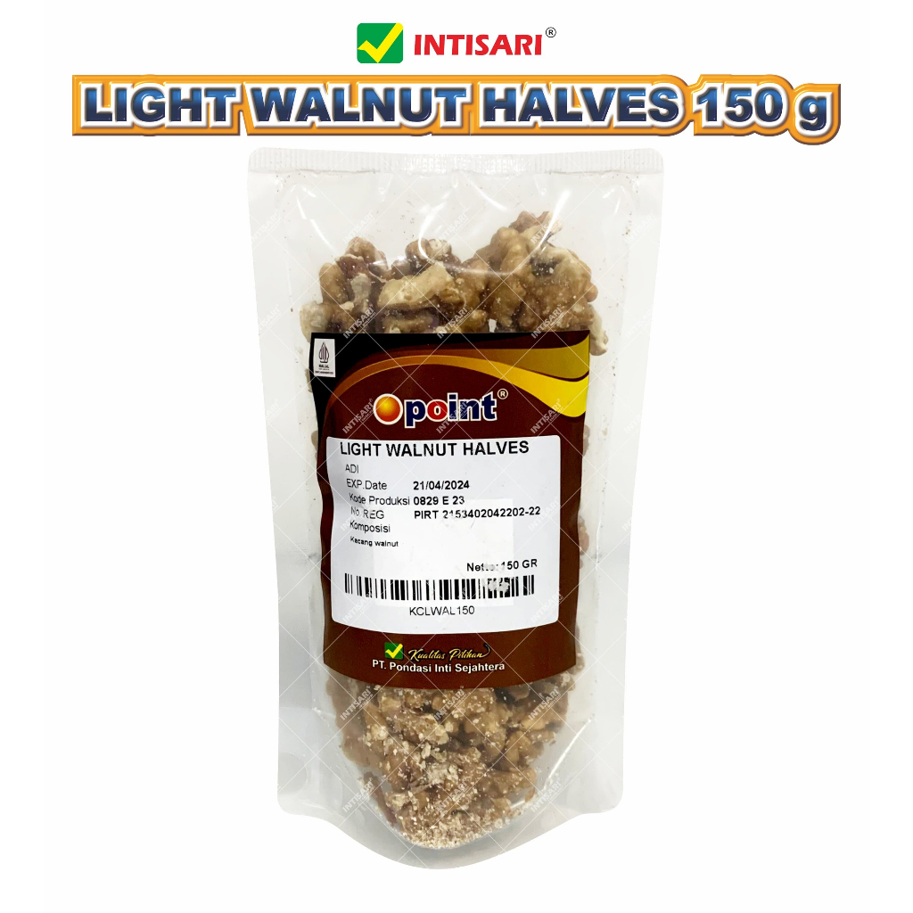 

LIGHT WALNUT HALVES 150 G