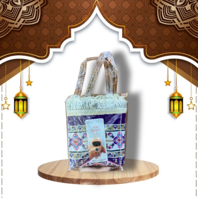 

Hampers Tas sejadah free Tasbih Digital