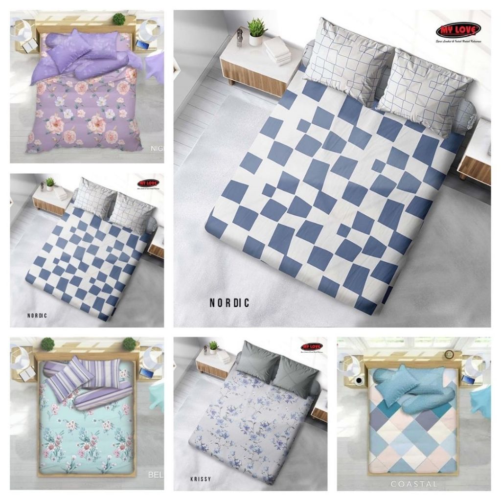 MY LOVE Sprei Queen 160x200 Tinggi 30cm