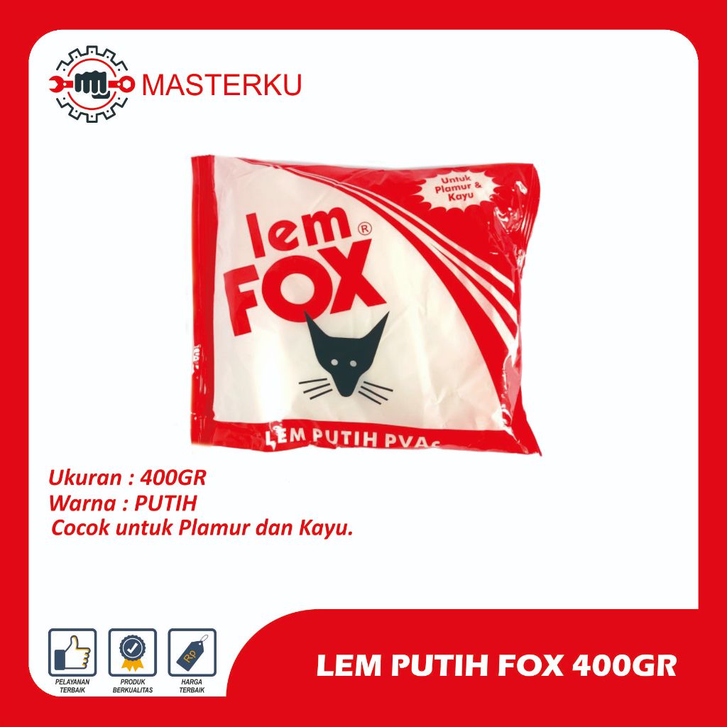 Lem Putih Fox / Lem Fox Putih Super Merah / lem kayu