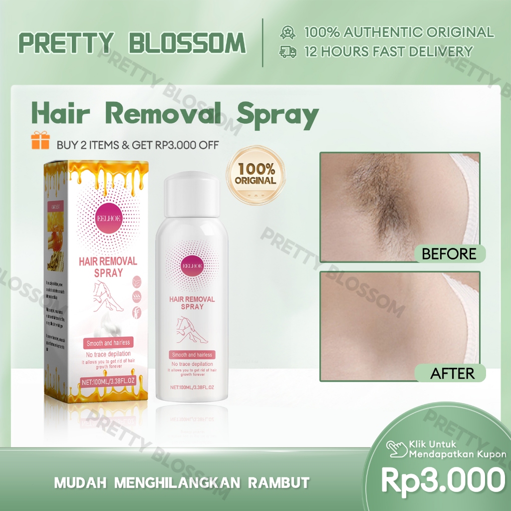 EELHOE 100ml Perontok Bulu Miss V Permanent Hair Removal Mousse Spray Perontok Bulu Ketiak Kemaluan 