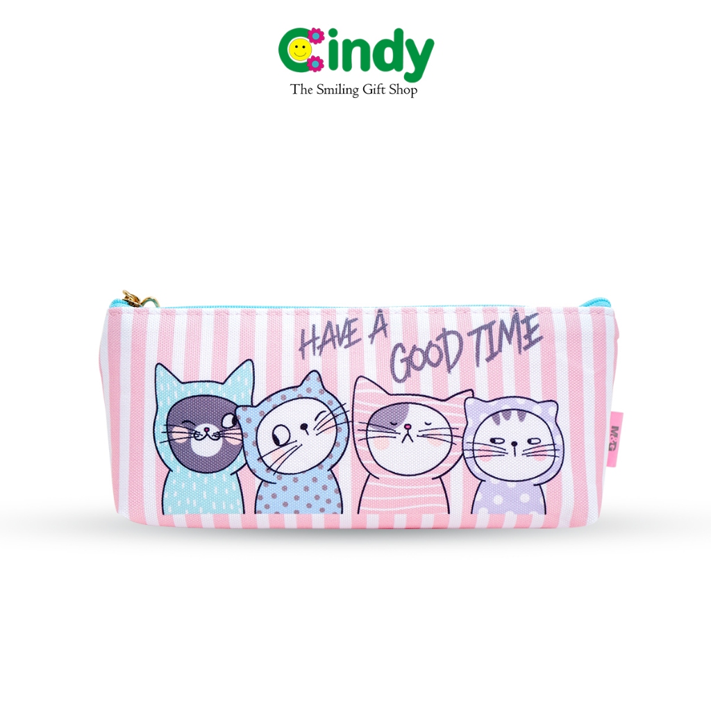 

CINDY x M&G Pencil Case So Many Cats - Tempat Pensil Motif Kucing Bahan Canvas - CST1349