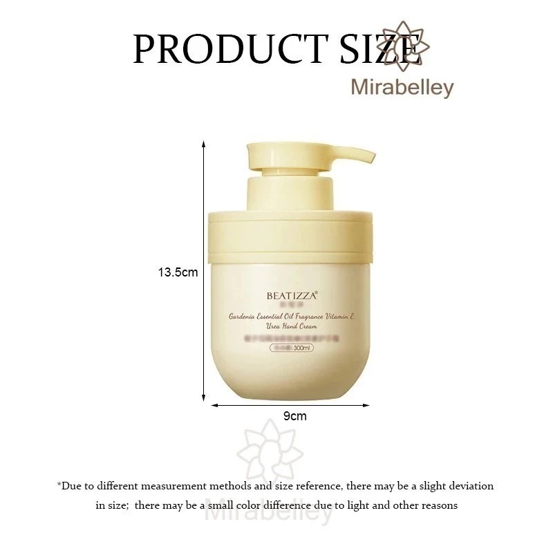 Hand Cream pelembab Cream Tangan keriput dan kasar Aroma bunga Melati Asli 300ml Vitamin E hand krim
