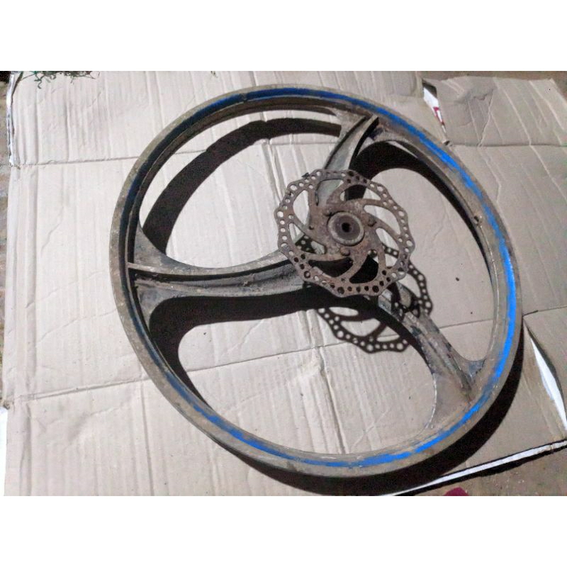 Velk racing sepeda alloy ukuran 20 modif minion minitrex BMX sepeda lipat (BELAKANG SAJA)