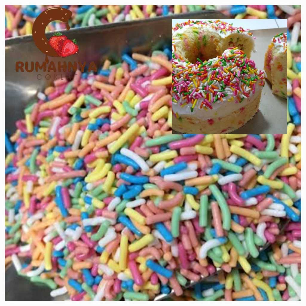 

MESES WARNA WARNI TOPPING KUE KILOAN/MESIS COKLAT RAINBOW REPACK