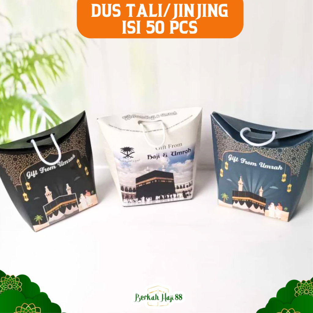 

Dus Jinjing Papperbag Tali Kosong untuk Oleh Oleh Haji dan Umroh Paket Isi 50 Pcs