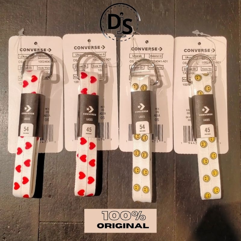 Tali Sepatu Converse | Laces Converse Chuck Taylor motif Original 100%