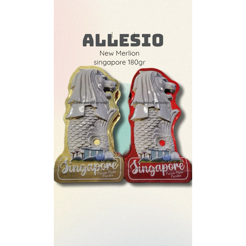 

Merlion singapore chocolate allesio 180G(kaleng)