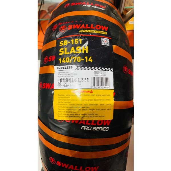 Ban Tubeless SWALLOW SLASH 140/70-14
