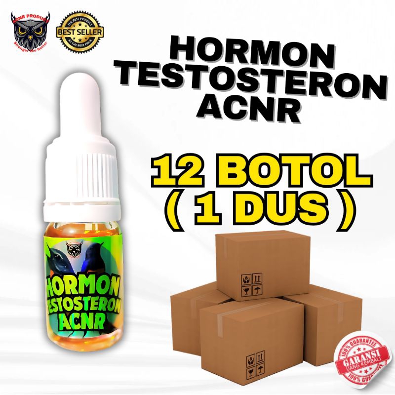 12 botol hormon testosteron acnr jebol birahi burung vitamin penggacor burung testohormon
