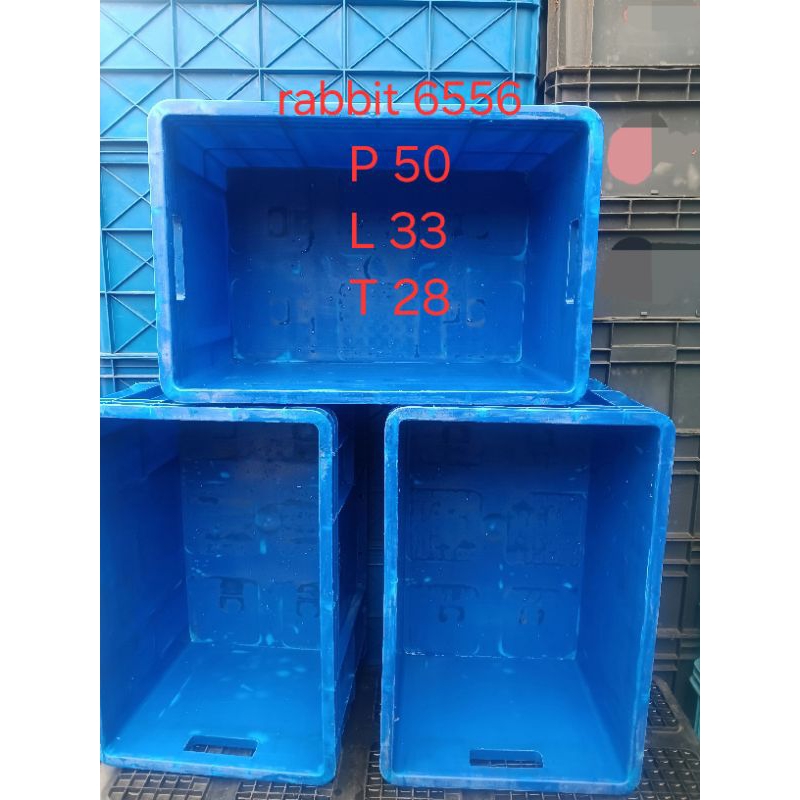 box container rabbit 6556 bekas (biru)