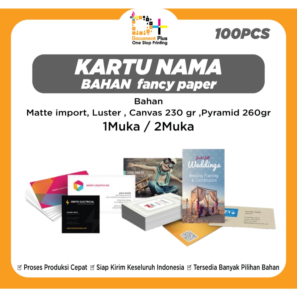 

Cetak Kartu Nama | Kartu Nama Custom Premium | PANCY PAPER ISI 100PCS Matte import , Canvas , Pyramid , Luster 1MUKA / 2MUKA