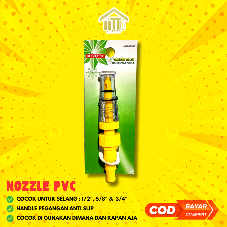 SEMPROTAN AIR LURUS PVC KENMASTER / SEMPROTAN TAMAN CUCI MOTOR / HOSE NOZZLE LURUS PVC / SEMPROTAN S