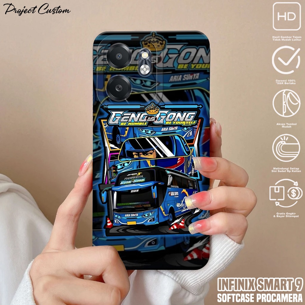 Softcase Hp Infinix Smart 9 - Casing Infinix Smart 9 ( BUS TELOLET ) Silikon Hp Infinix Smart 9 - Ca