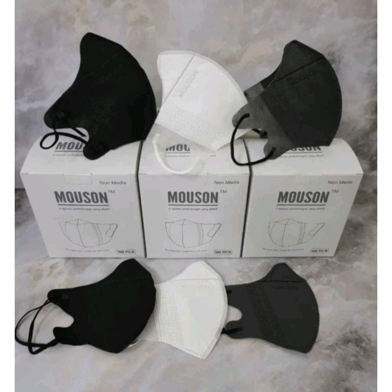 Masker Duckbill Garis Mouson Mirip Sensi - Masker Duckbill Tebal Terlaris