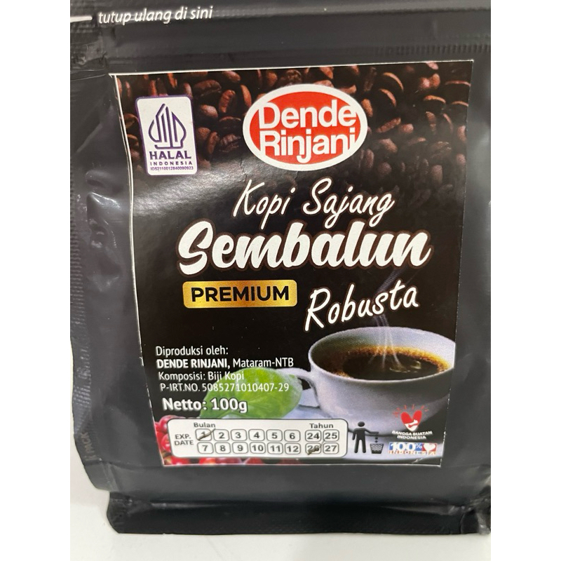 

Dende Rinjani Kopi Sajang Semballun Premium Robusta