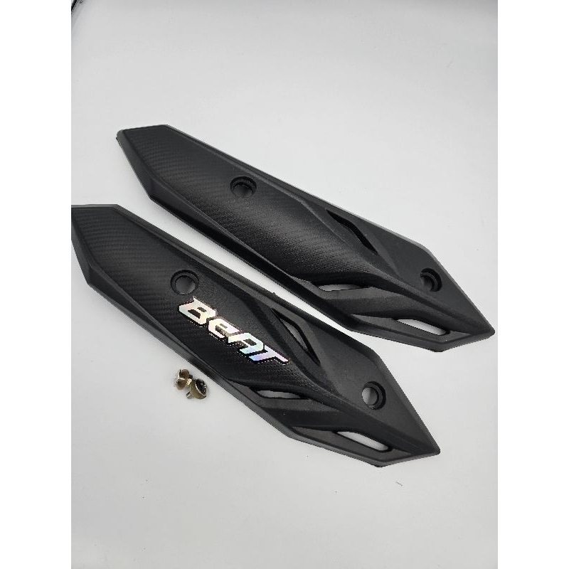 Cover Knalpot Beat Deluxe 2020-2024 Plus Stiker Dan Baut - Tameng Knalpot Beat New Deluxe Dan Beat S