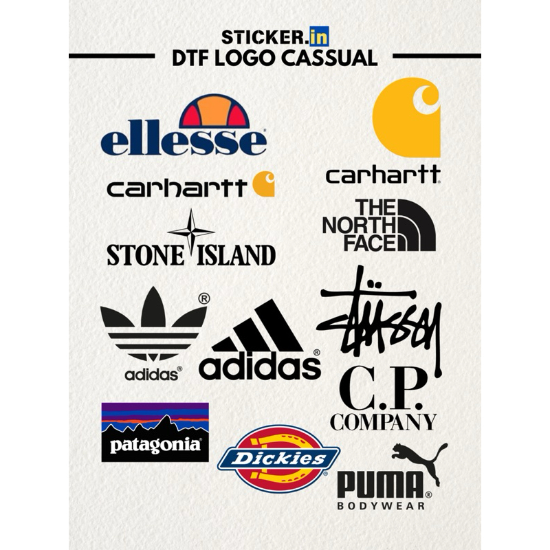 

(5pcs 10rb) Stickerin DTF Logo Cassusal Sabalon Setrika Press