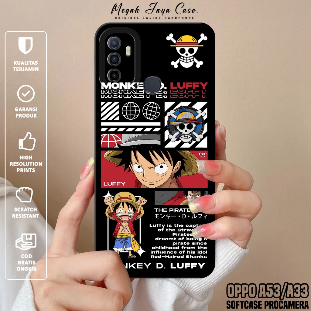 Case OPPO A53 / OPPO A33 - Softcase Hp OPPO A53 / OPPO A33 Motif ONE PIECE - Silikon Hp OPPO A53 - C