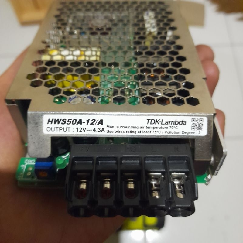 Power Supply TDK-Lambda HWS50A-12/A 12v 4,3A bekas original