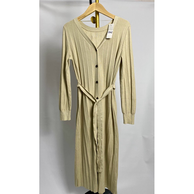 Knit Dress GU Lengan Panjang
