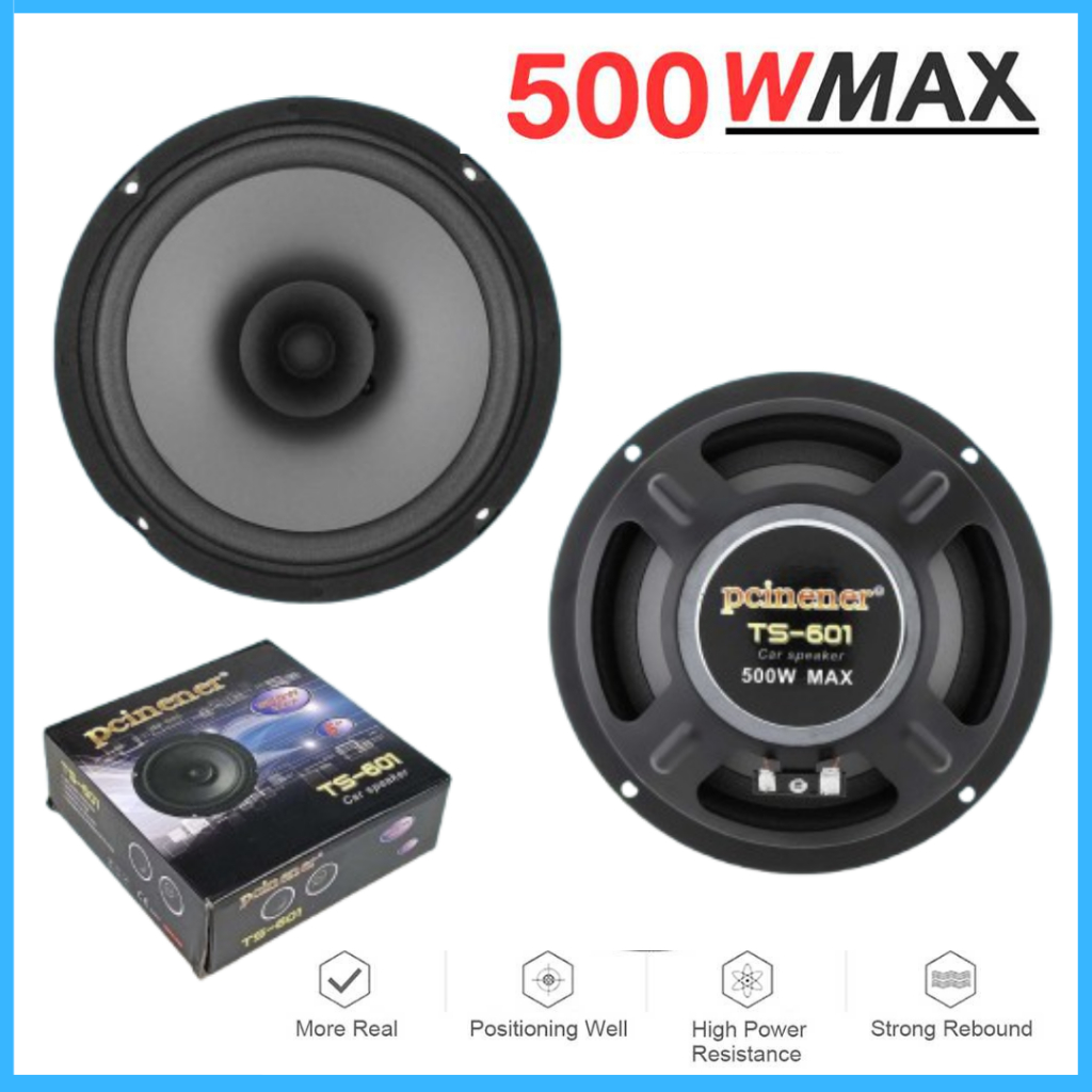 COD Pcinener Speaker Subwoofer Pintu Mobil Bass Terbaik HiFi 6.5 Inch 500W MAX 1 PCS TS 601