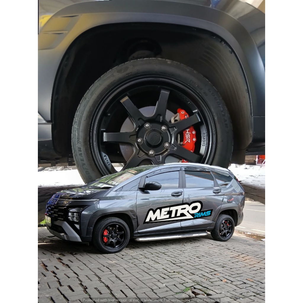 PAKET VELG PLUS BAN UNTUK MOBIL STARGAZER DLL USE VELG HSR TJH RING 17 PLUS BAN ACCELERA 205 55 R17