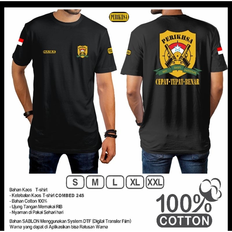 kaos perikhsa lengan pendek/custom order