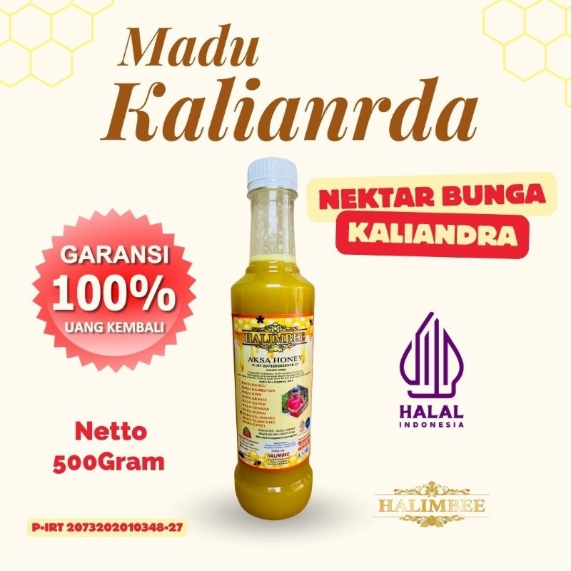 

Madu Murni Nektar Kaliandra Raw Honey 500 gram - Halimbee