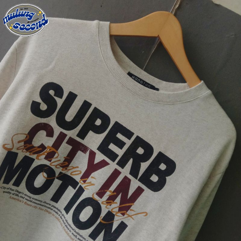 CREWNECK HANGTEN CREAM SECOND ORIGINAL